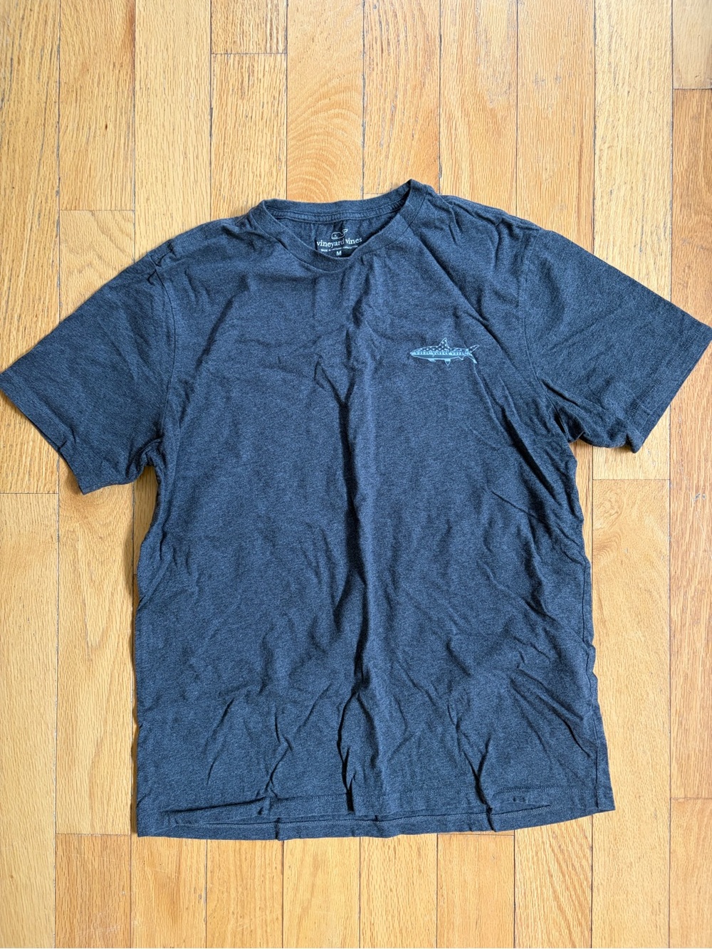 Vineyard Vines Men's Short-Sleeve Heathered Charcoal T-Shirt